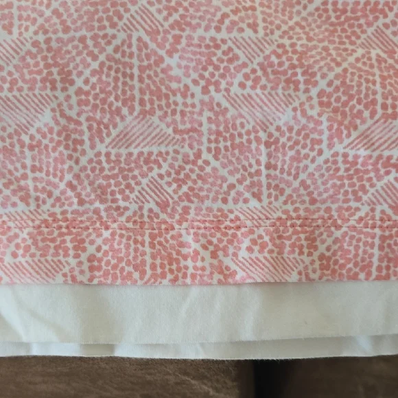 Mountain Lake Pink Short Sleeve Tee with Textured V-Neck - Picture 7 of 7